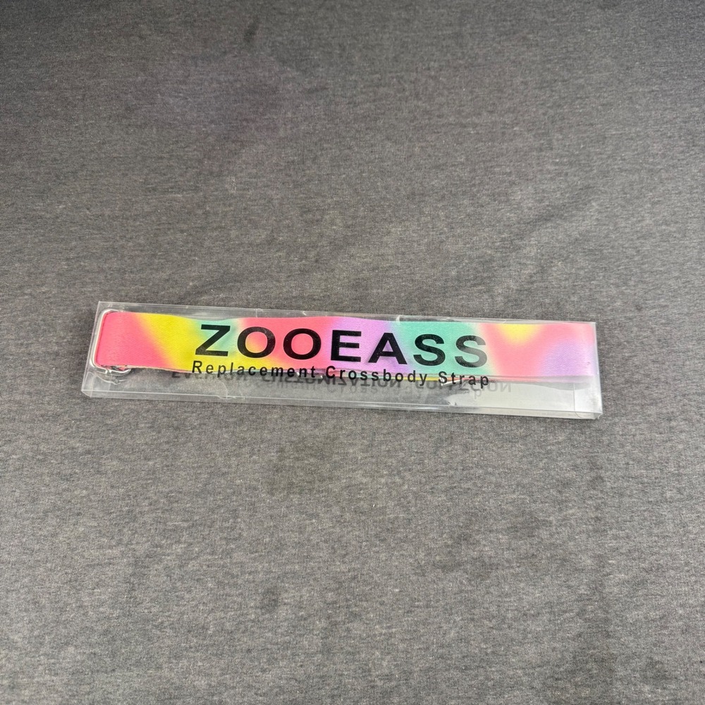ZOOEASS Replacement Crossbody Strap Tie Dye Print‎ Silvery Buckles